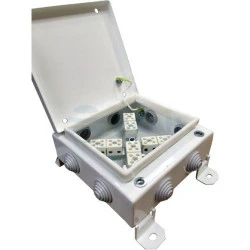 Коробка монтажная КМ-О (16к*6,0)-IP55-1224, 12 вводов  (Гефест)