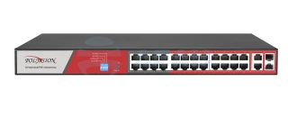 Коммутатор PoE PND-24P-2G2F (300) (Polyvision)